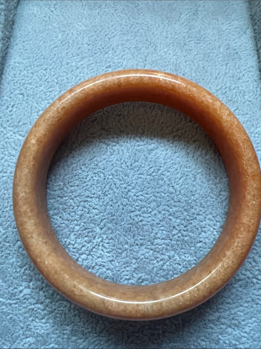 Polished peach jade Bangle Bracelet - Women Jewelry - 63mm